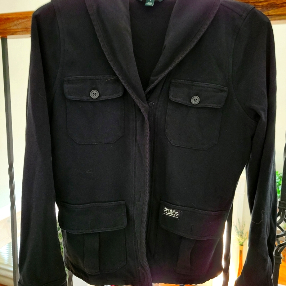 Ralph Lauren jacket,  sweatshirt material,  very comfy